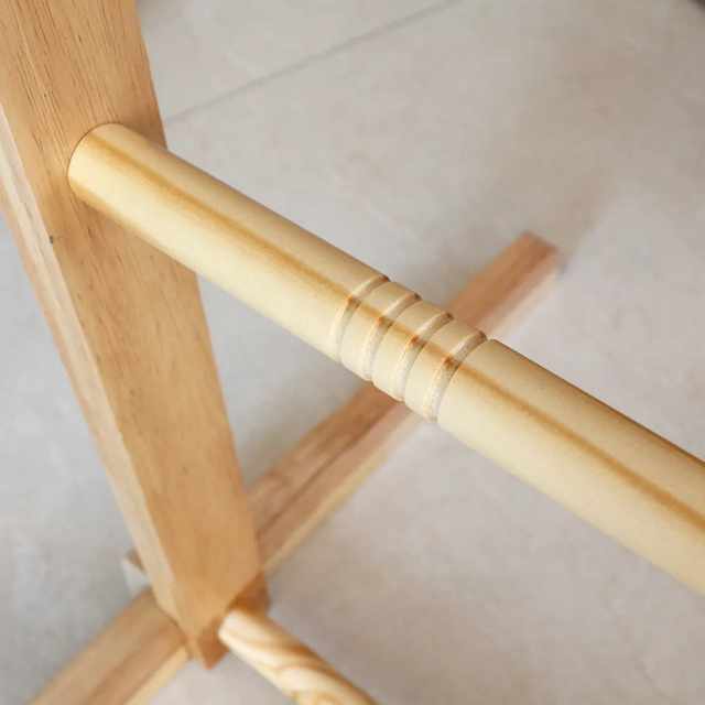 Ladder Toss Game Set 35x26In Pine Wooden Golf Ladder Lawn Game with 6 Bolos Balls and Carrying Case Outdoor Backyard Game