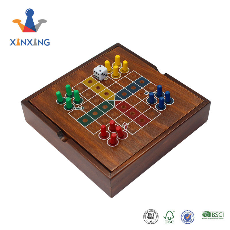 Wooden flying chess set for Kids Matching Memory Game Flying Chess Family Games