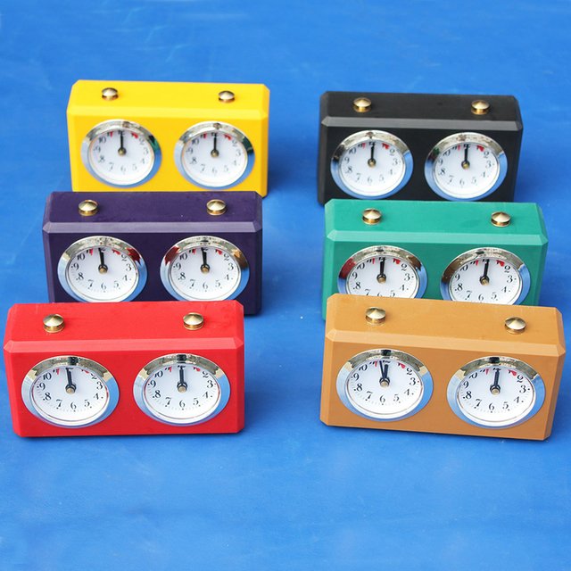 Chess Go Timer Professional Mechanical Analog Chess Clock Count Down Timer for Chinese Chess Board Game No Battery Need