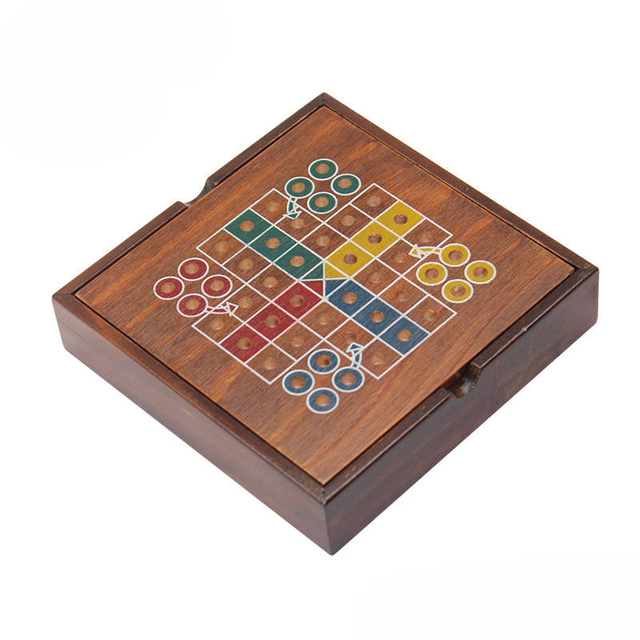 Wooden flying chess set for Kids Matching Memory Game Flying Chess Family Games