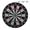 Double Sides Dart Board Set Paper Flocking 12inch 15inch 17inch Classic Style Dartboard with 6pcs Darts for Indoor party game