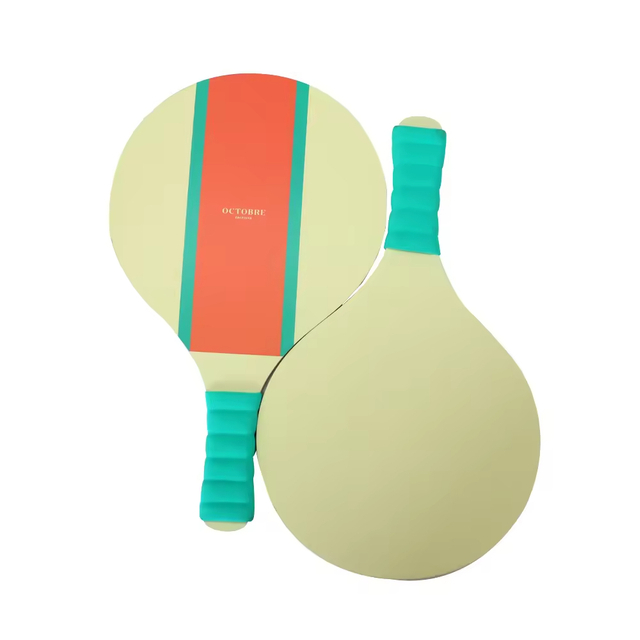 Wooden Beach Rackets Set Includes 2 Wooden Paddles and 2 Balls -Outdoor Wood Paddle Bat Ball Game