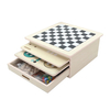 Hot sale 15 in 1 chess board game set Wooden Chess Checkers Backgammon