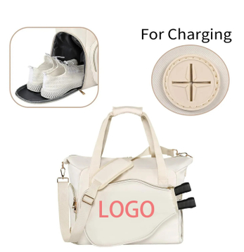 Pickleball Bag Premium Tote Bag Adjustable Squash Sling Gym Bag with Pickleball Paddle Holder for Men Women