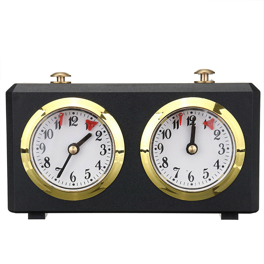 Chess Go Timer Professional Mechanical Analog Chess Clock Count Down Timer for Chinese Chess Board Game No Battery Need