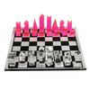 26 years 13" x 13" Acrylic Chess Game Board Set Acrylic Pieces Board Game Modern Tabletop Chess Set for Adults & Kids