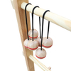 Ladder Ball Wooden Set with 6 Golf Ball Bolas, Ladder Toss Double Lawn Game Indoor/Outdoor Game with Travel Carrying Bag