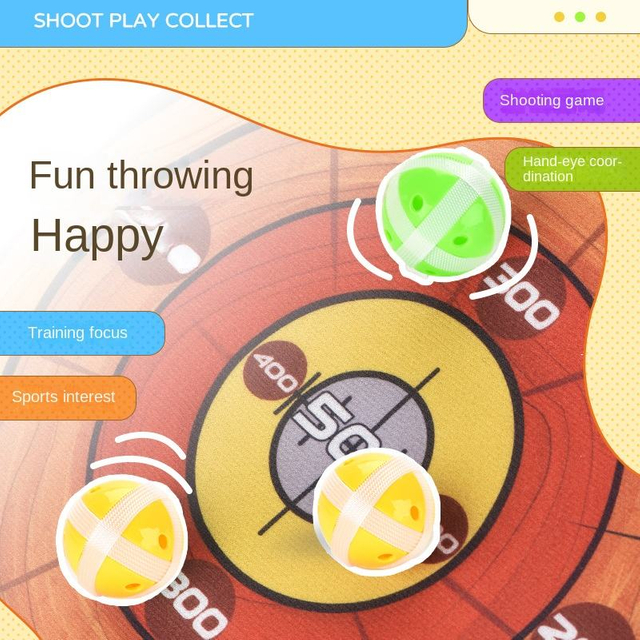Children's Sticky Ball Dart Plate Indoor Outdoor Throwing Sports Parent-child Interaction Toys Touch High Jump Promotion Toys