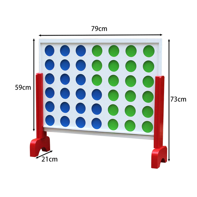 Light Wooden 4 in a Row Game Huge Outdoor Connect Four
