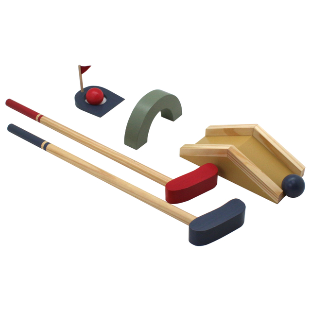 Premium Natural Wood Mini Golf Toy for Indoor And Outdoor Play