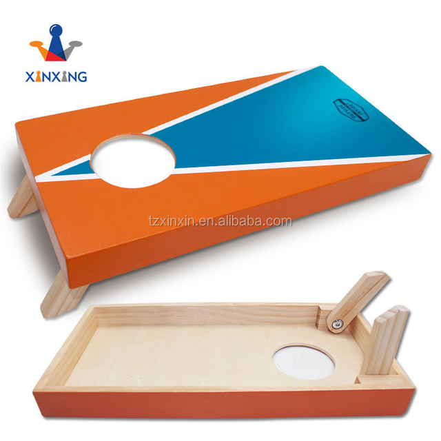  Wooden corn hole bean bag toss game made of MDF or Splint wood outdoor game play in yard games