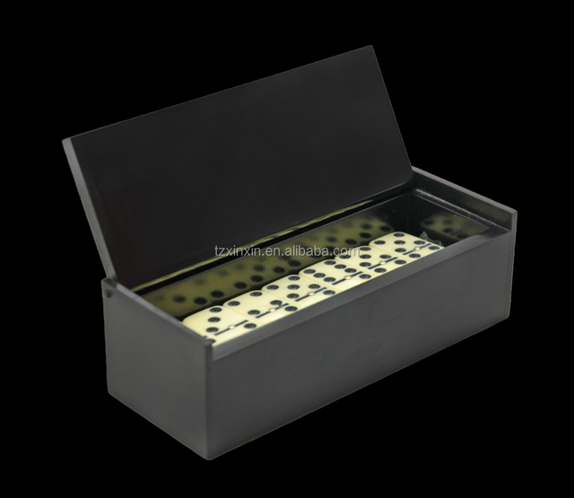  Classic Double 6 Dominoes Gift Set 28 Tiles Spinner Wooden Box Juegos de Mesa Casino Entertainment Durable Wooden Construction