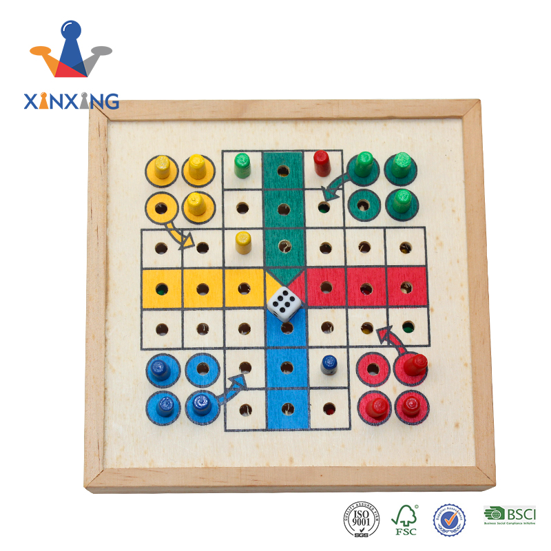 Noble Wooden Chess Set Chess Game Board Set with Storage Slots for All Ages
