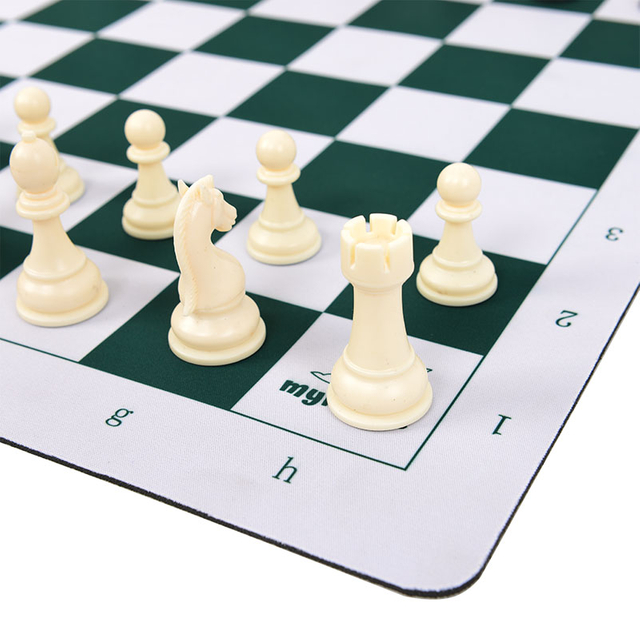Roll-up And Silicone Chess Board And Pieces Set