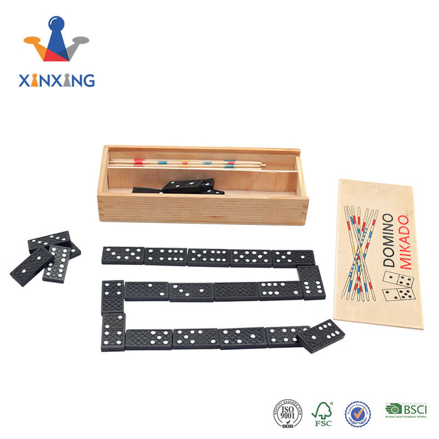 Desktop game Domino And Mikado Game Set.2 in 1 desktop games for kids ,mini toys..