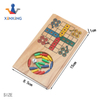 Mini Travel Indoor wooden game Ludo board game for promotion gift Chinese flying chess set