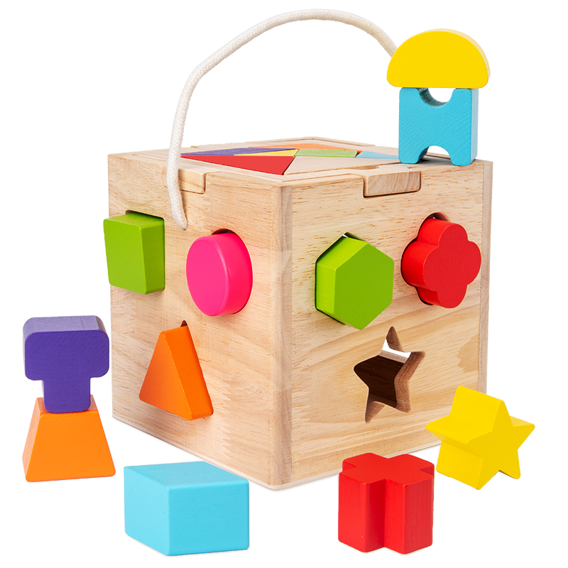  Wooden Tangram Montessori Educational Toddlers Toys for Kids baby early Learning Matching Shapes.