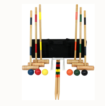  Sports 6-Player Croquet Set wooden toys.