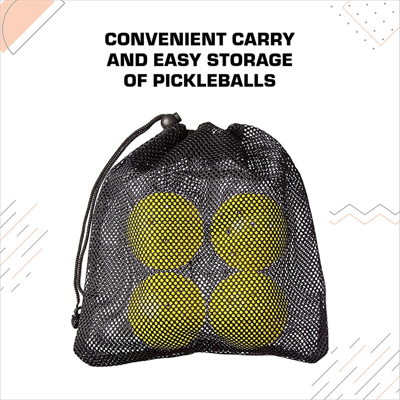 Pickleball Wood 2-Paddle Set - Pickleball Paddle Set Includes 2 Wood Pickleball Paddles, 4 Pickleballs, 1 Mesh Carry Bag, And 1 Quality Box