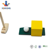 Children Kids Wooden Game Mini Golf Course Toy Set W/ Clubs, Balls, Holes, Obstacles, And Carry Bag