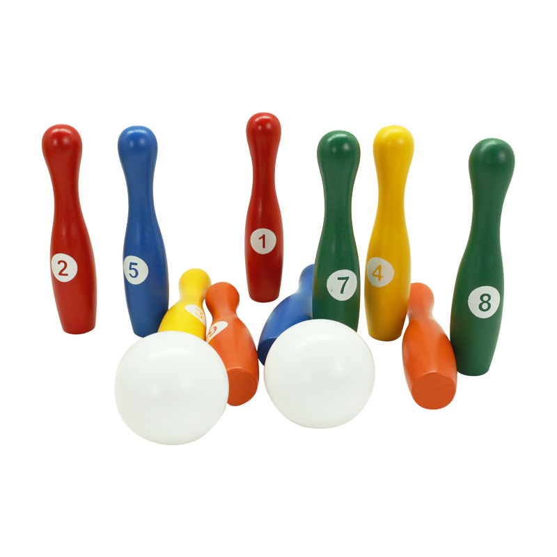 Manufacturer Direct Wooden Bowling Customized Various Specifications of Bowling Set