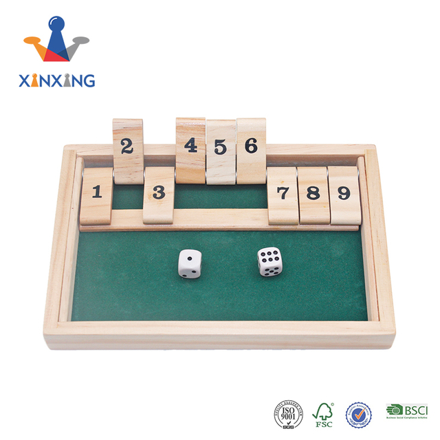 Regal Games Shut The Box 9 Spot Game Set
