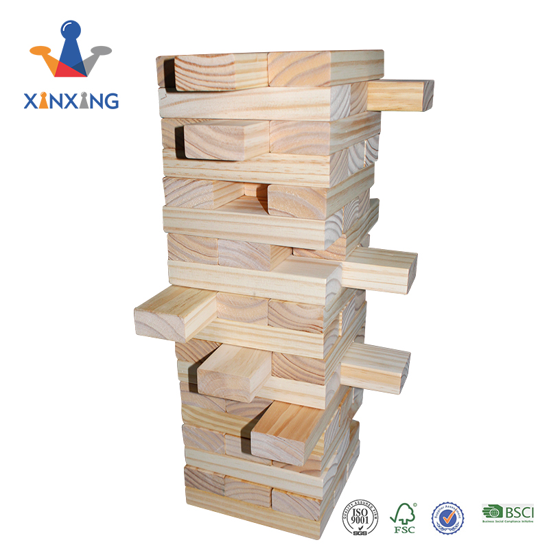 Xinxing Jenga Giant Precision-Crafted, Premium Hardwood Game with Heavy-Duty Carry Bag