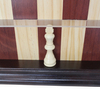 3 feet dark brown white vertical wall mounted chess set