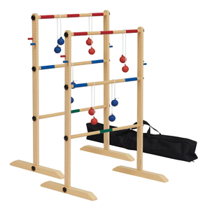  Ladder Toss Ball Game Ladder Golf Game with 6 Ball Bolas and Carrying Bag, Fun Game for Outdoor Lawn Backyard Party.