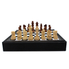 13 Inch Chess Board Game Leather Storage Box Tournament Chess Set PU Leather Case