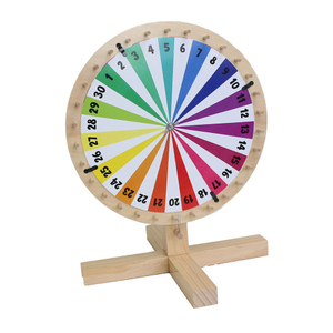 14" Picker Wheel Editable Color Prize Wheel Wall Tabletop 30 Slots for Fortune Spinning Game Carnival Tradeshow Accept Customize