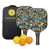 Pickleball Paddles USAPA Approved Fiberglass Surface Pickleball Set with Pickleball Rackets Pickle Ball Paddle Set