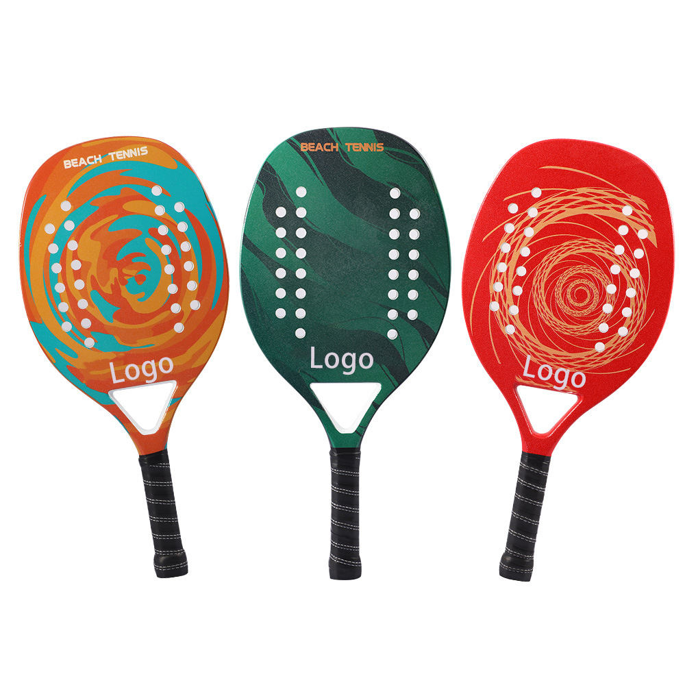 Wholesale Beach Tennis Paddle Racket Carbon Fiber 3k 12k 18k with Custom Logo Carbon Fiber Tennis Padel Racket