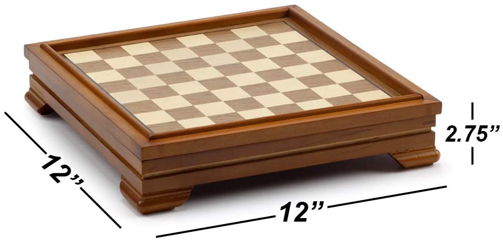 Deluxe 7-in-1 Multifunction Board Games Set - Chess - Backgammon Etc