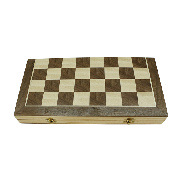 Chess Set,15" Folding Wooden Chess Set Board Game for Adults,Travel Chess Set for Kids
