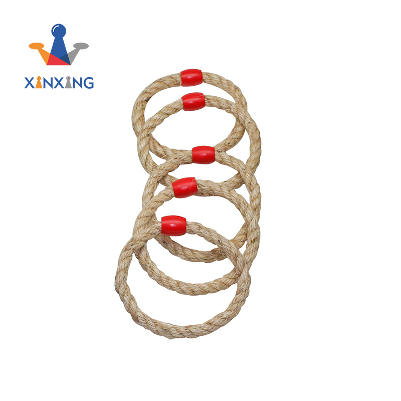 Ring Toss Game Family Friendly Yard Toys, Durable Rope And Plastic Rings