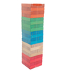 Tabletop Colorful Tumbling Wood Block Tower Wooden Mini Stacking Blocks