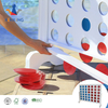 Wooden 4 in A Row Game, Choose Between Classic White Or Dark Stain, 2 Foot Width - Huge 4 Connect Family Fun with Coins, Case And Rules