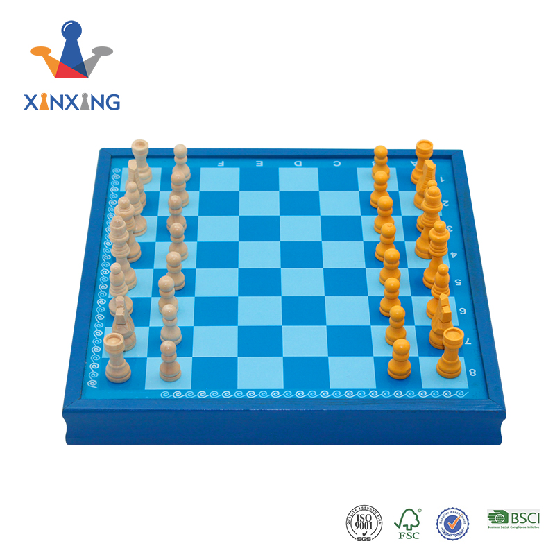 wooden box chess set