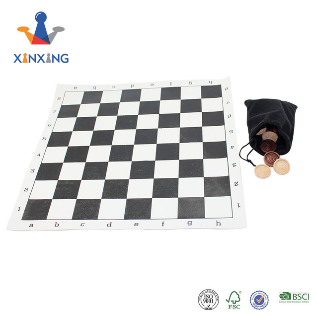 Outdoor Indoor Chessboard, 2-in-1 Set, Portable with Carry Bag