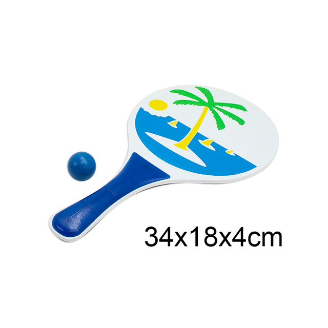 Factory Wholesale Beach Paddle Ball Set Wooden Racket Paddle Game Indoor And Outdoor Yard Tennis Racquet for Family Kids Adults