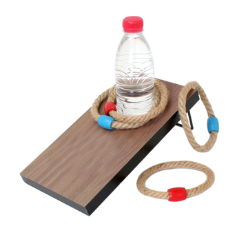  Best Bar Game 2 in 1 Set Mini Ring Toss and Cornhole Table Game for Party and Drinking Throwing games.