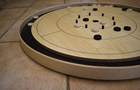 Wooden Circle Crokinole Tournament Size Boards Or Discs with Carry Case Standard Size.