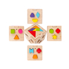 Tangram children's toys benefit intellectual wooden puzzle kindergarten elementary school students teaching aids wooden box set