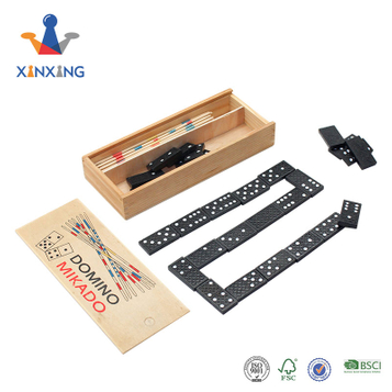 Desktop game Domino And Mikado Game Set.2 in 1 desktop games for kids ,mini toys..