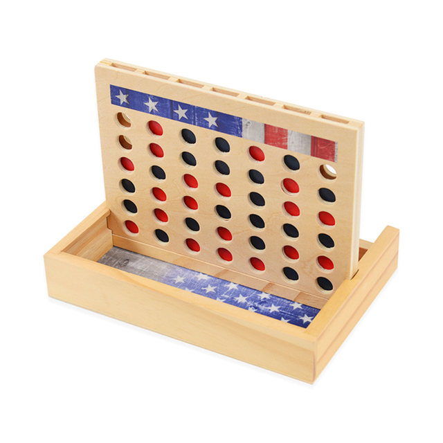  CLASSIC BOARD GAME Table Games Set Neutral Wooden Coffee Table Decor Travel Montessori Connect 4 in a Row