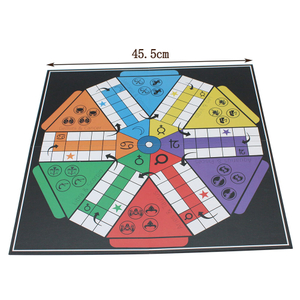  6 player Ludo Snakes and Ladders 2 in 1 Board Game Complete Set with Pegs 2 Dies for Family Game Night and Classroom for All Age