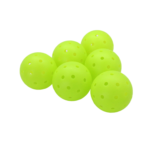  Pickleball Balls 40 Holes 74mm Outdoor Duroable 1PC Molded Pickleball Balls