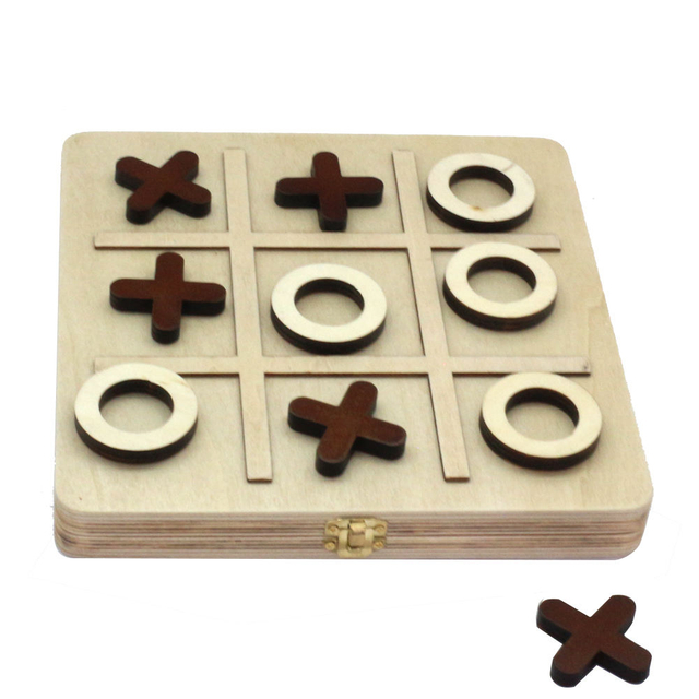 12" Custom Wooden Travel Mancala Tic Tac Toe 2 in 1 Classic Board Game XOXO Game