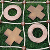 Giant Tic Tac Toss Yard Game | Premium Wooden Tic Tac Toe Game, Large Indoor Outdoor Activity | Backyard Games & Family Games